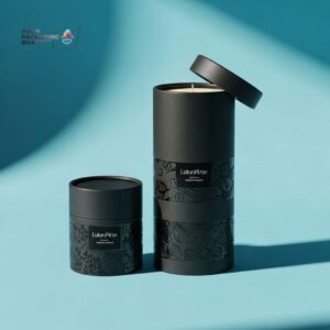 Black Paper Candle Box