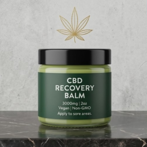 Luxury Printed Custom CBD Recovery Balm - Premium Box USA