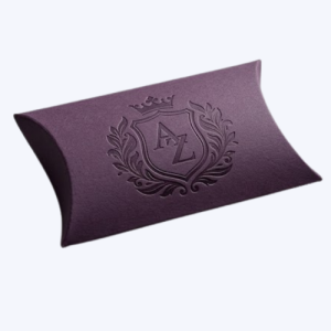 Purple Pillow Boxes - Premium Design