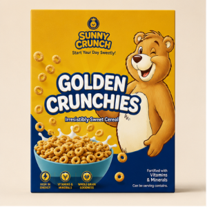 Cereal With Bear on Box - Luxury Printed Packaging New York