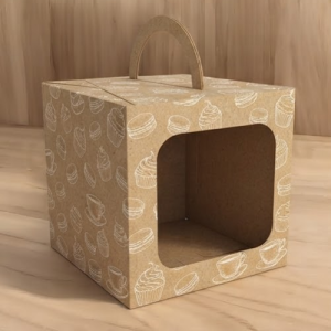 6 inch Cake Box with Window - Premium Design USA